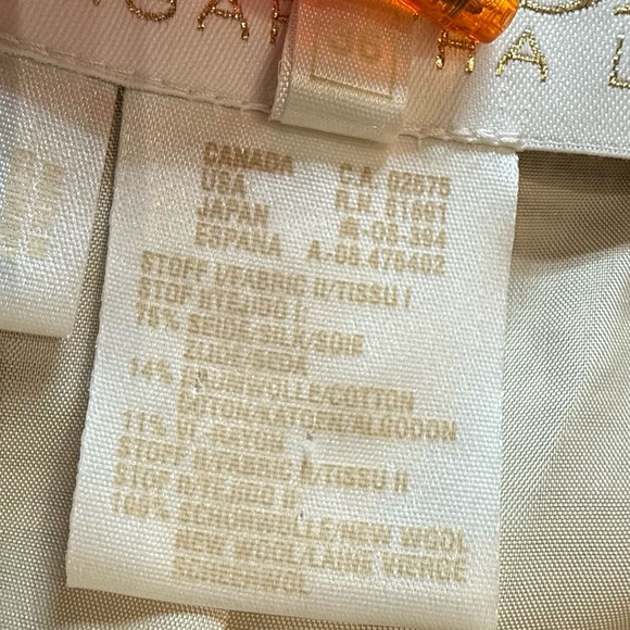 Escada Margaretha Ley Silk Wool Polka Dot Blazer Black Trim Old Money Chic EU 36 - Picture 5 of 17